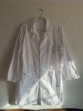 White Medical Lab Coat Healthcare Uniform Coat (Unisex)